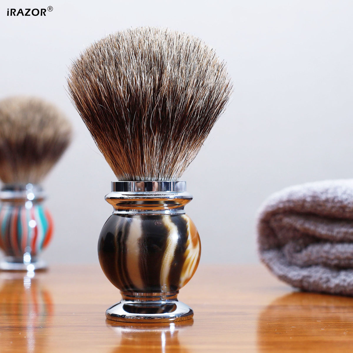 Men'S Grooming Product - iRAZOR Silvertip Pędzel do golenia dla