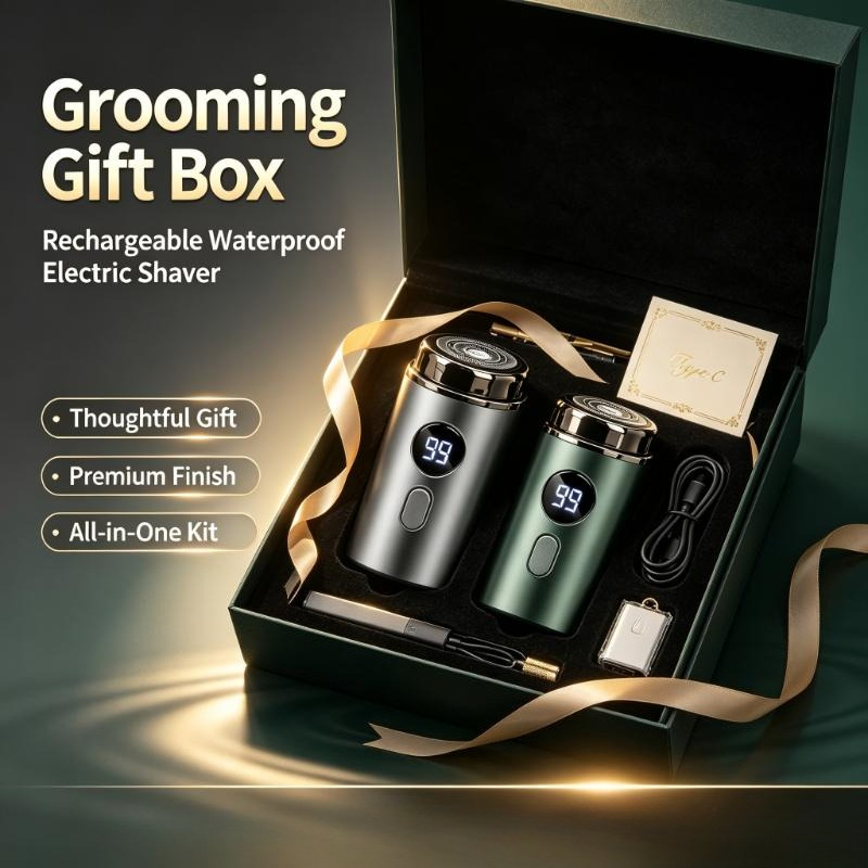 Men'S Grooming Boxes - Wodoodporna golarka elektryczna dla mężczyzn z