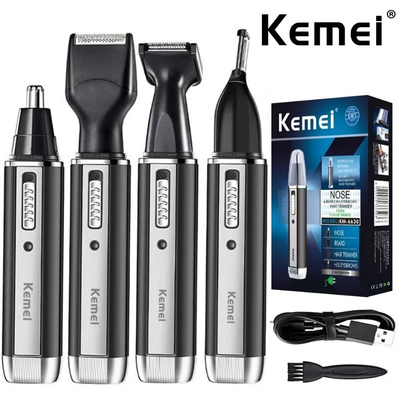Kemei Trymer 4 w 1 dla mężczyz – Men'S Grooming Nose Hair Trimmer recenzja i cena