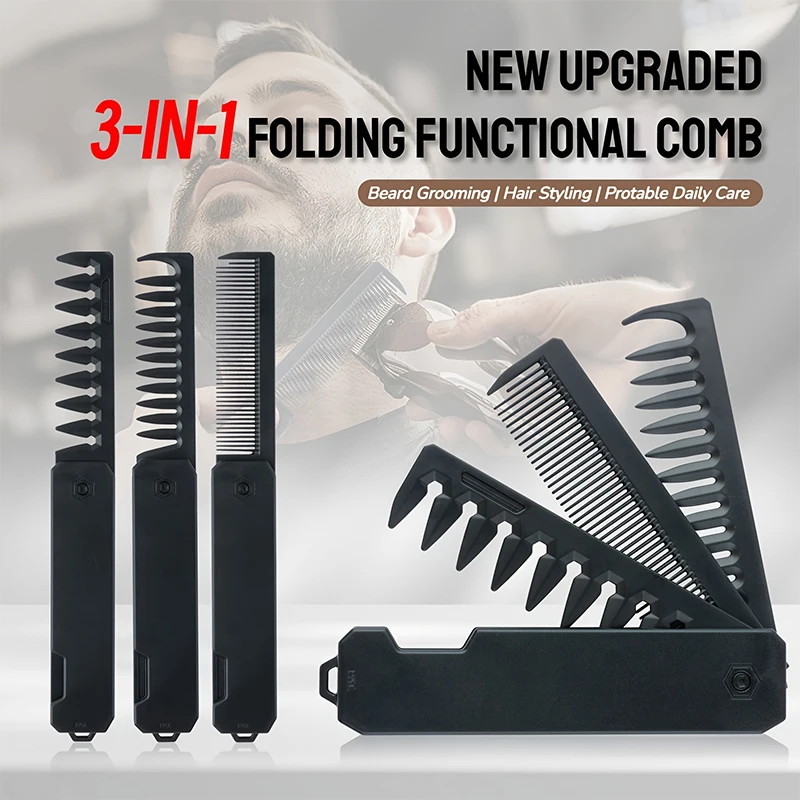 Składany grzebień do brody 3 w – Men'S Grooming Organizer recenzja i cena