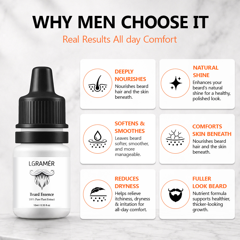 Serum do wzrostu brody dla męż – Men'S Grooming Oil recenzja i cena